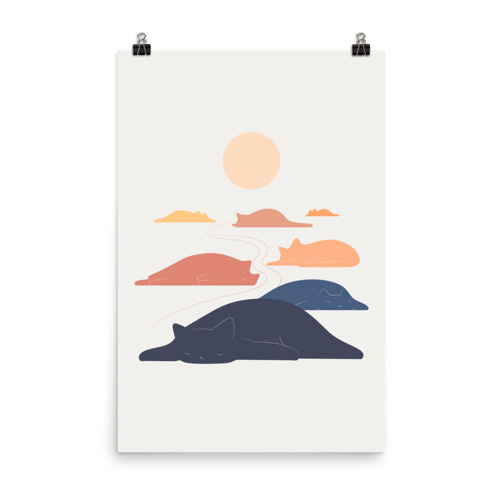 Cat Landscape 159 - Art print