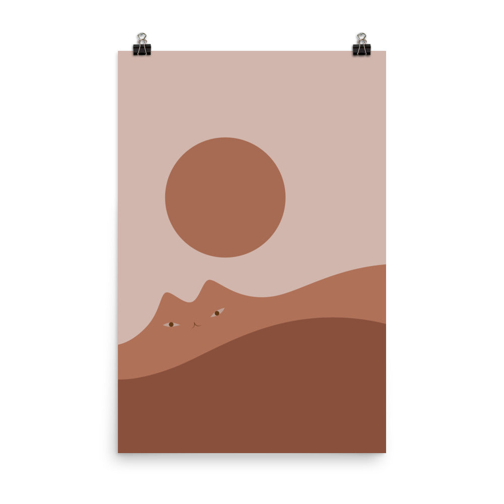 Cat Landscape 161A - Art print
