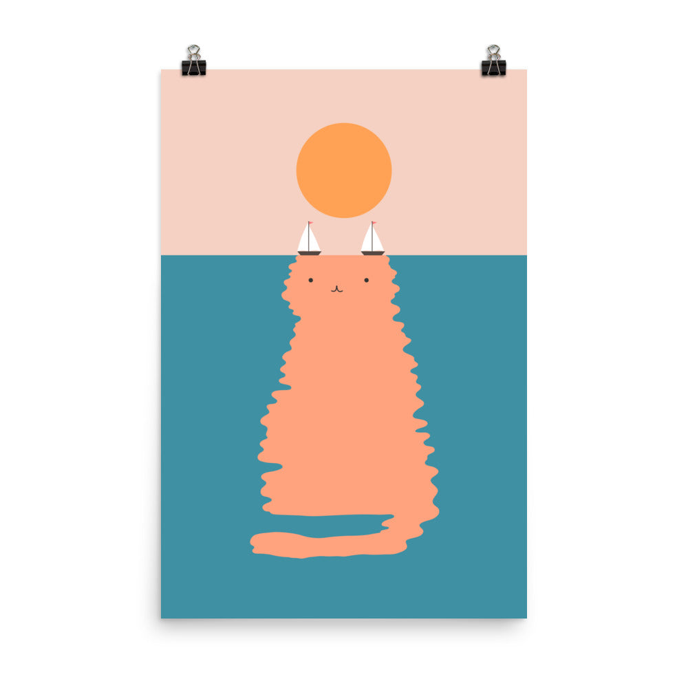 Cat Landscape 170 - Art print