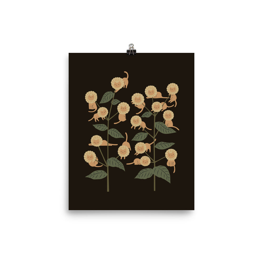 Cat and Plant 7: Catmouflage 2 - Art print