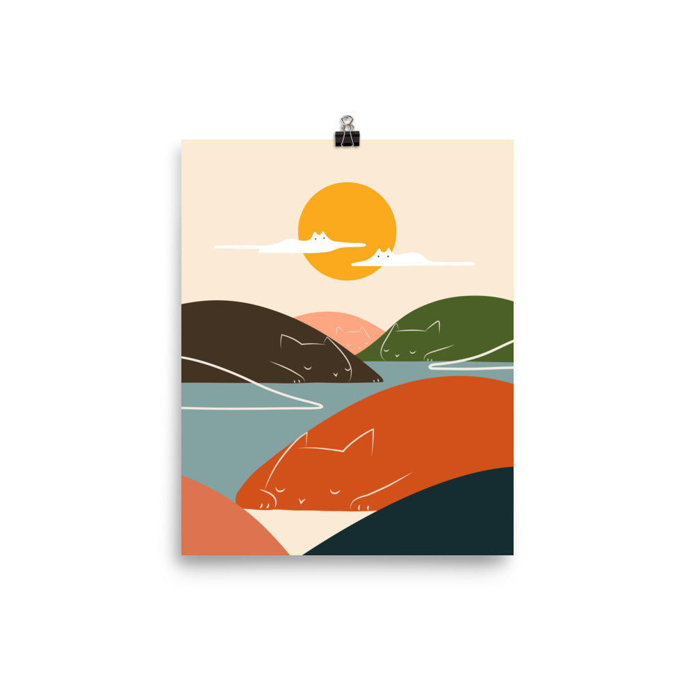 Cat Landscape 104 - Art print