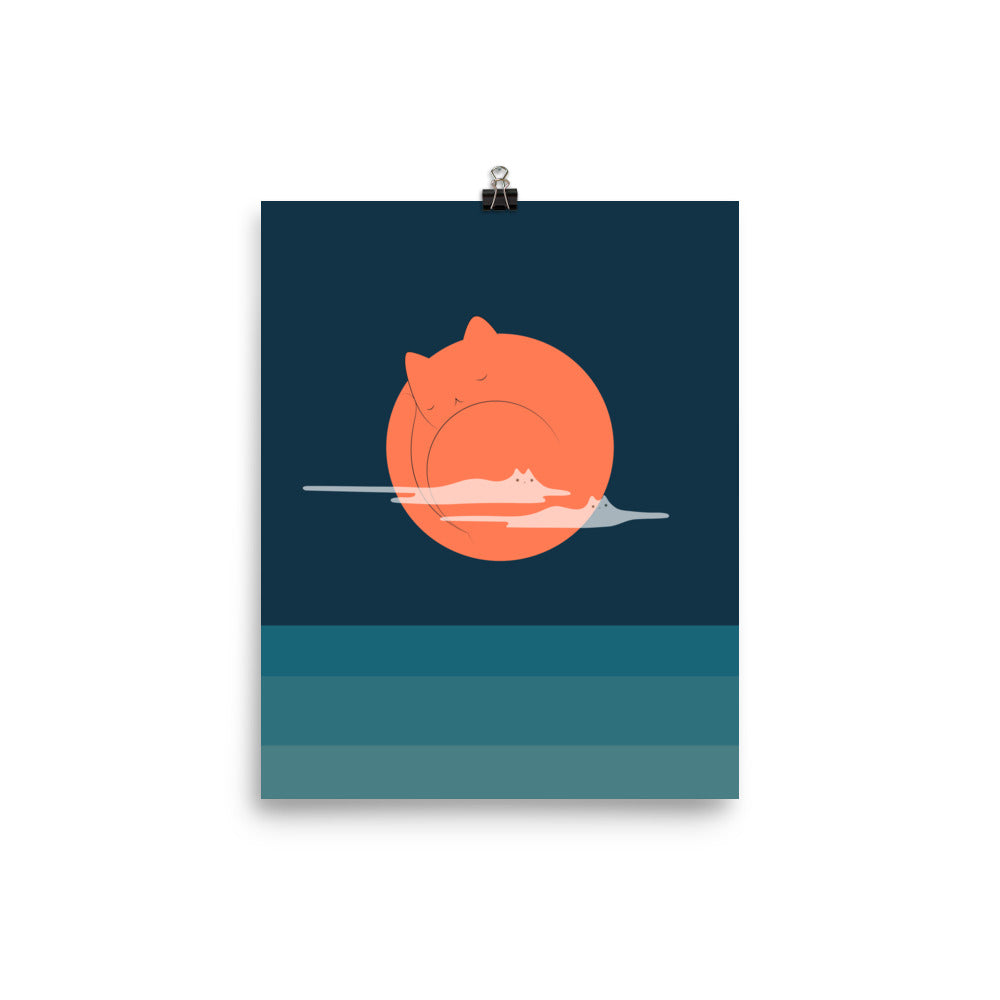 Cat Landscape 105 - Art print