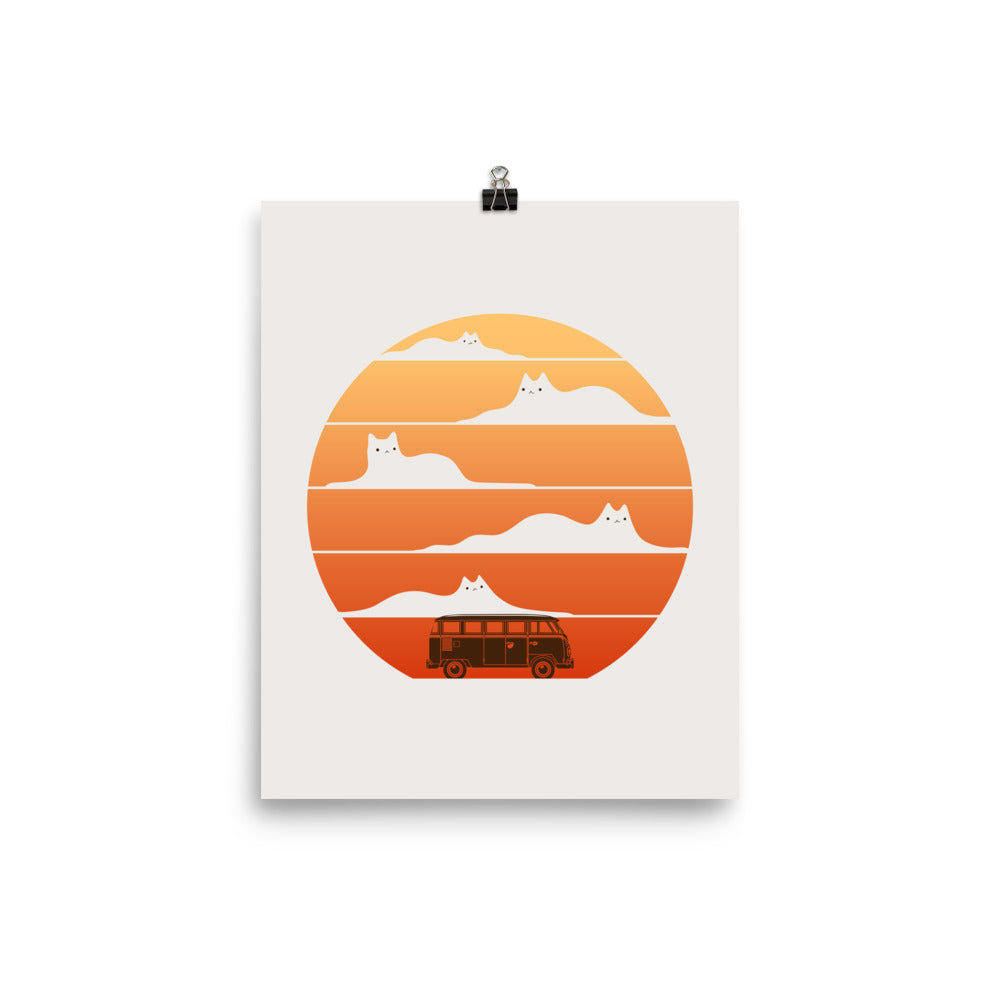 Cat Landscape 106 - Art print