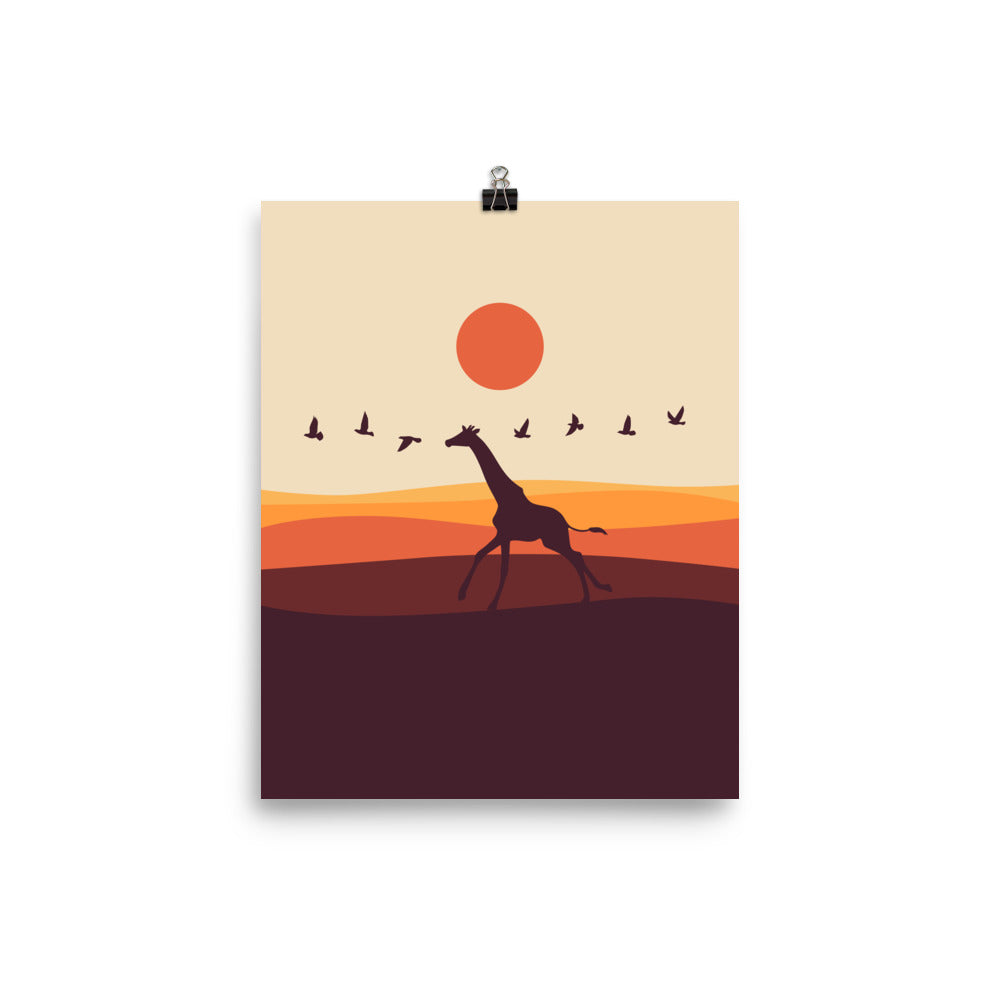 I'm like a bird 1 : Giraffe - Art print