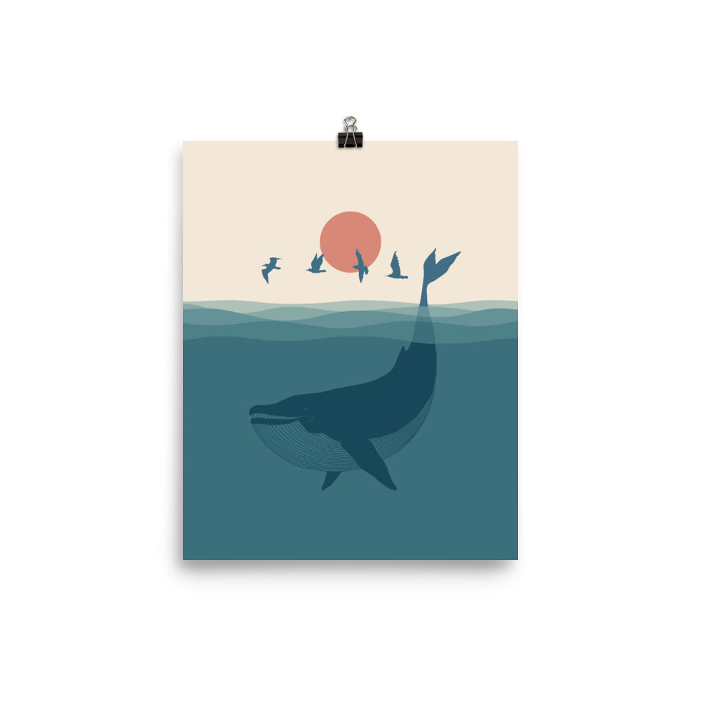 I'm like a bird 2: Whale - Art print