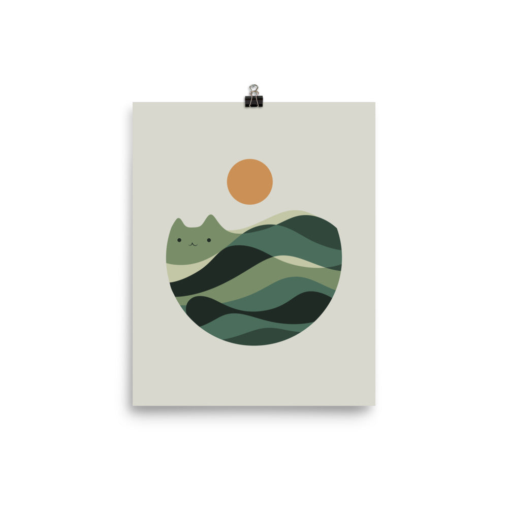 Cat Landscape 123 - Art print