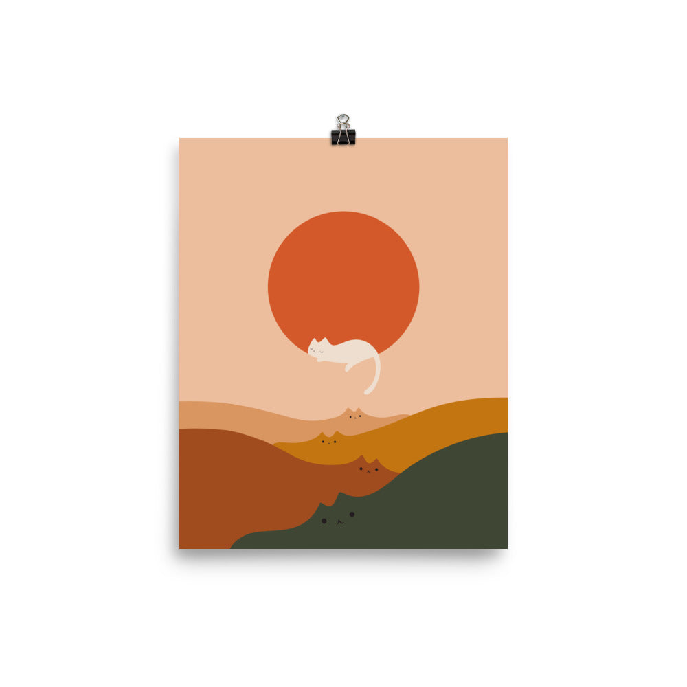 Cat Landscape 127 - Art print