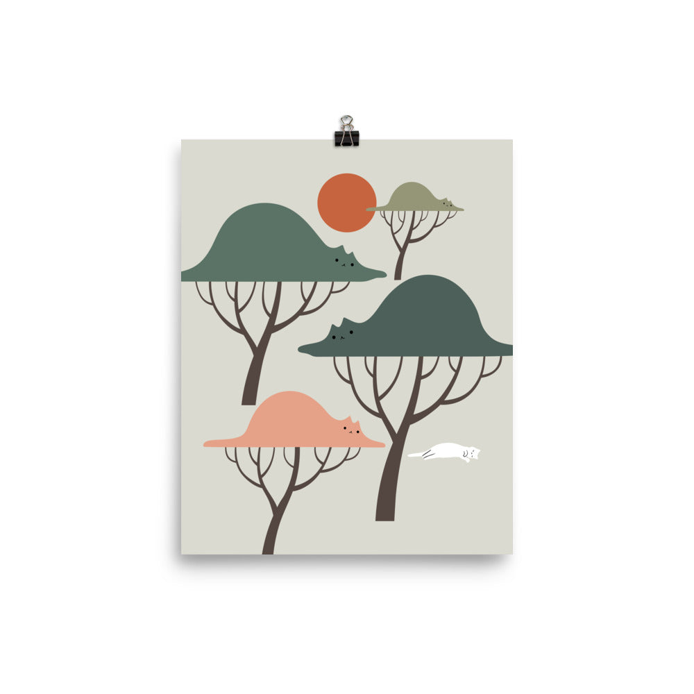 Cat Landscape 128 - Art print