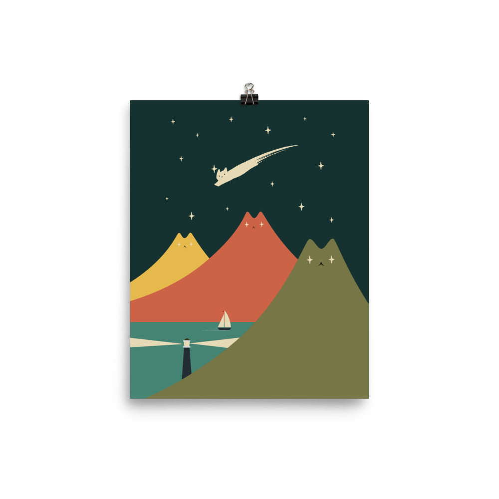 Cat Landscape 130 - Art print