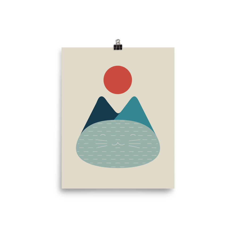 Cat Landscape 134 - Art print