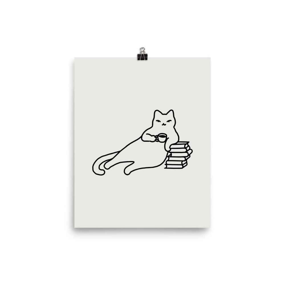 Coffee Cat 3: Catfee Time - Art print