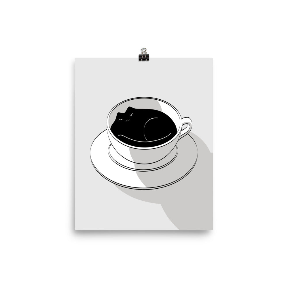 Coffee Cat 5 - Art print