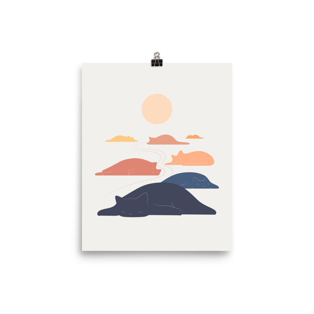 Cat Landscape 159 - Art print