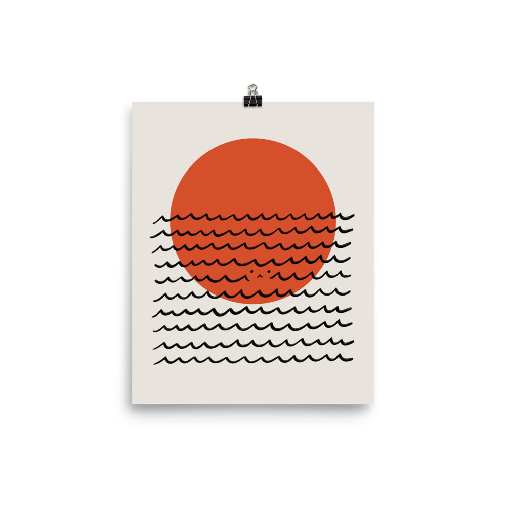 Cat Landscape 160: Meow you see me - Art print