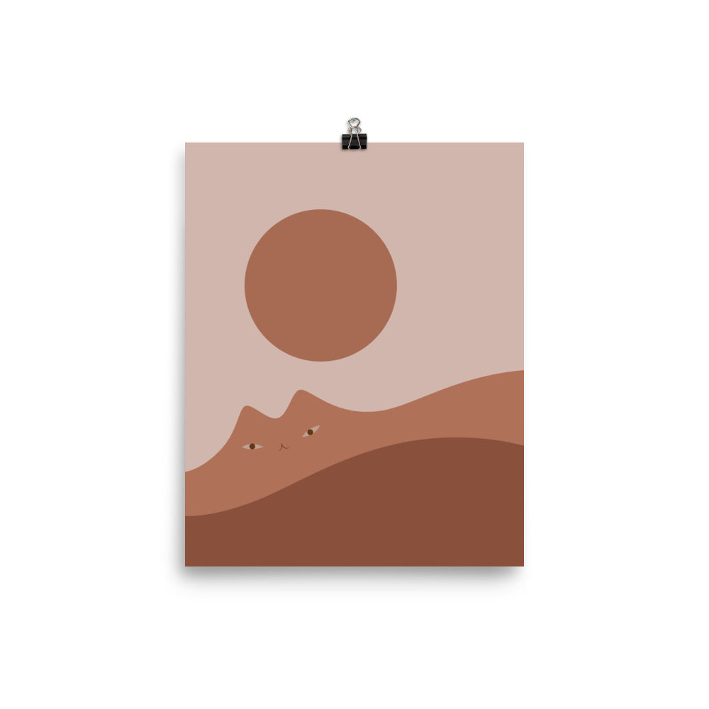 Cat Landscape 161A - Art print