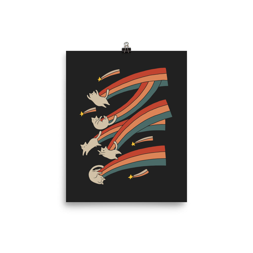 Cat Landscape 164: The Shooting Stars - Art print