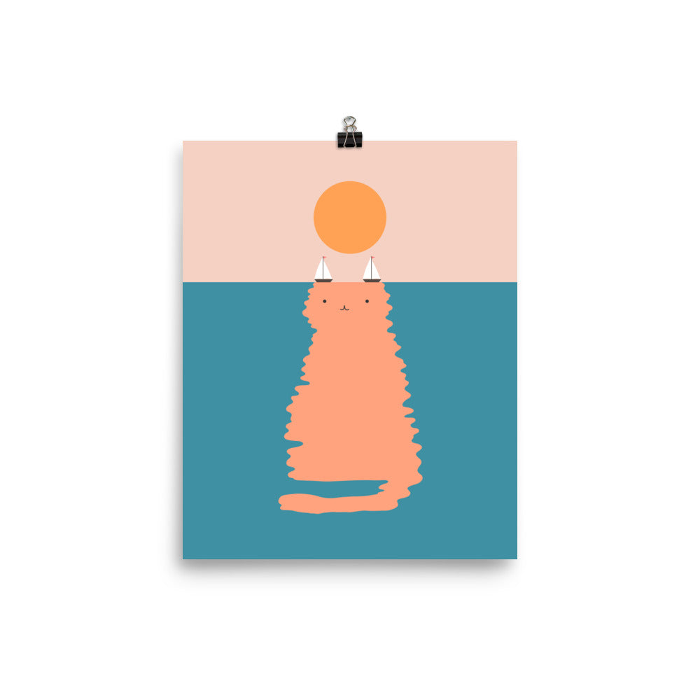 Cat Landscape 170 - Art print