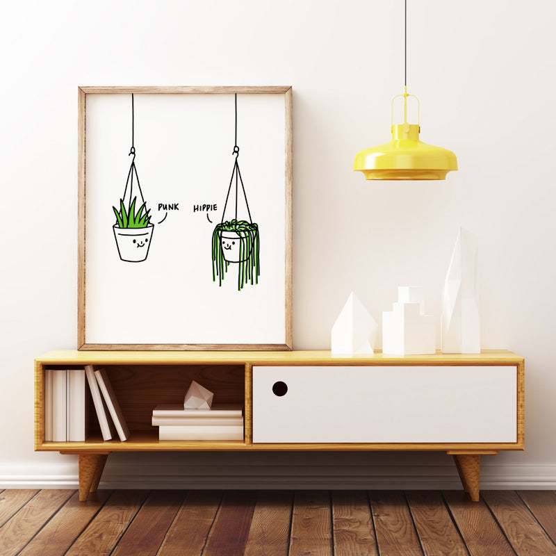 Hippie and Punk 2 - Art print
