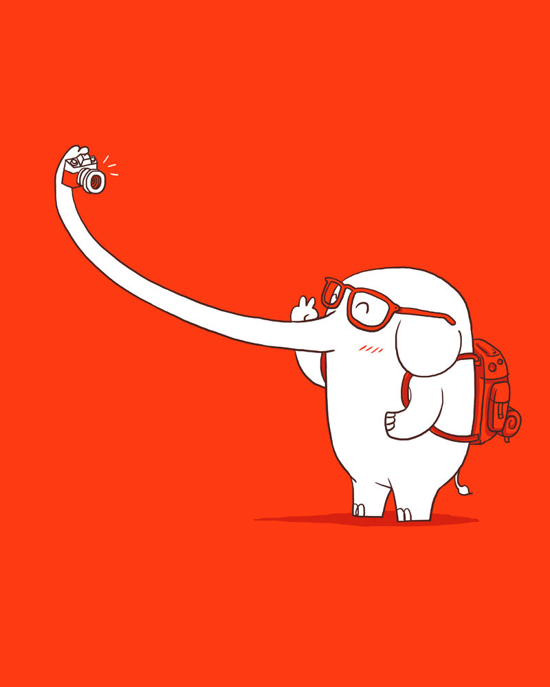 Lonely traveller - Art print