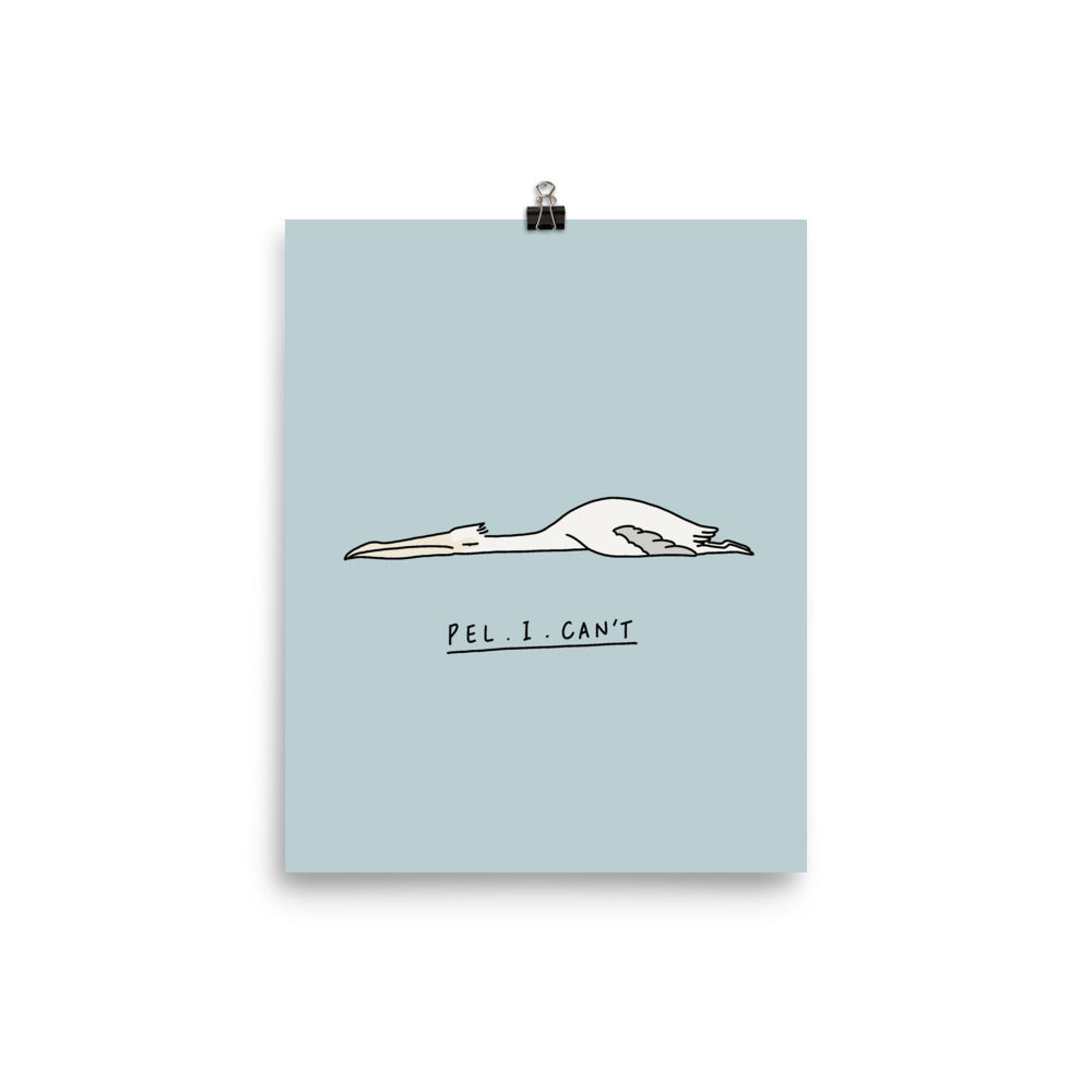 Moody Animals: Pelican - Art print