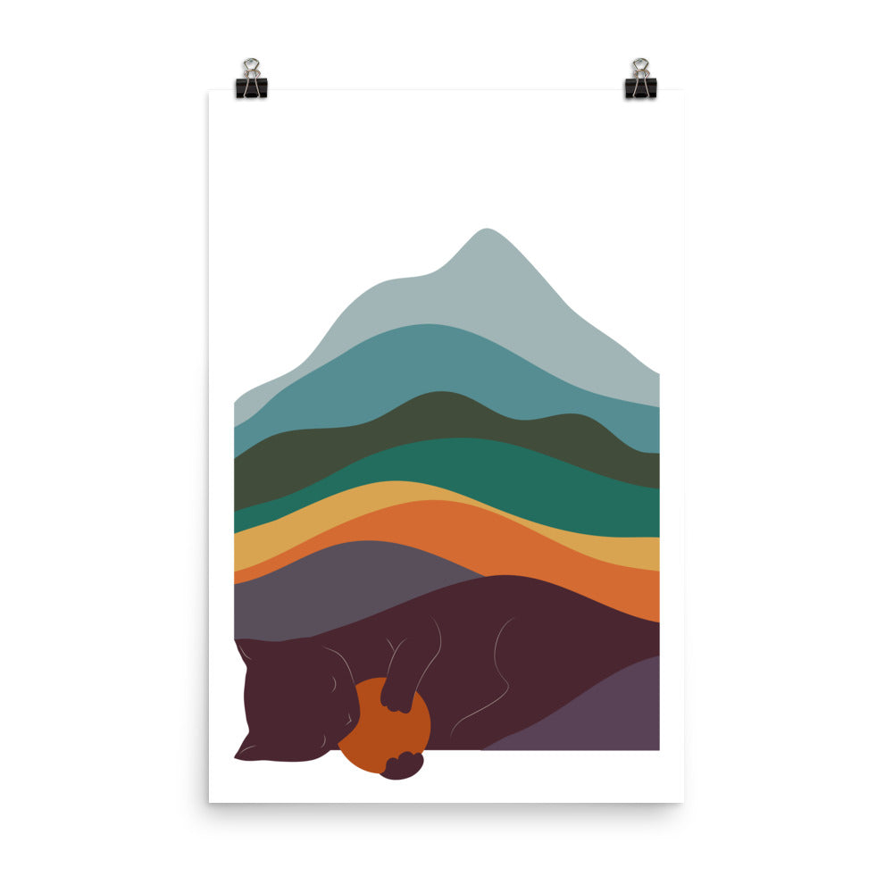 Cat Landscape 8 - Art print