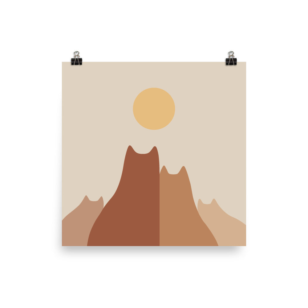 Cat Landscape 33 - Art print