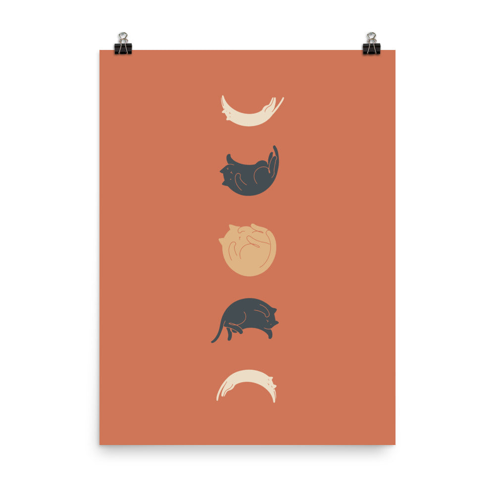 Cat Landscape 61: Meow Phases 2 - Art print
