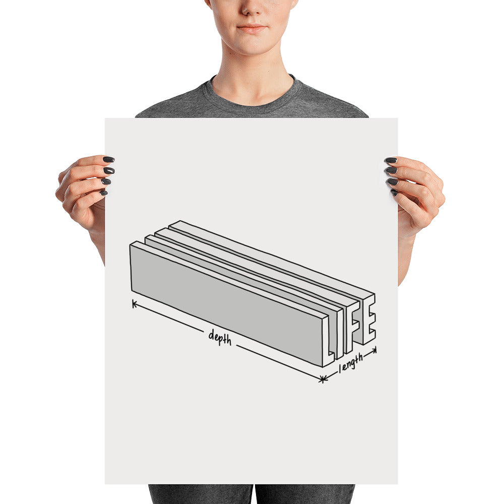 Life is short but wide - Art Print