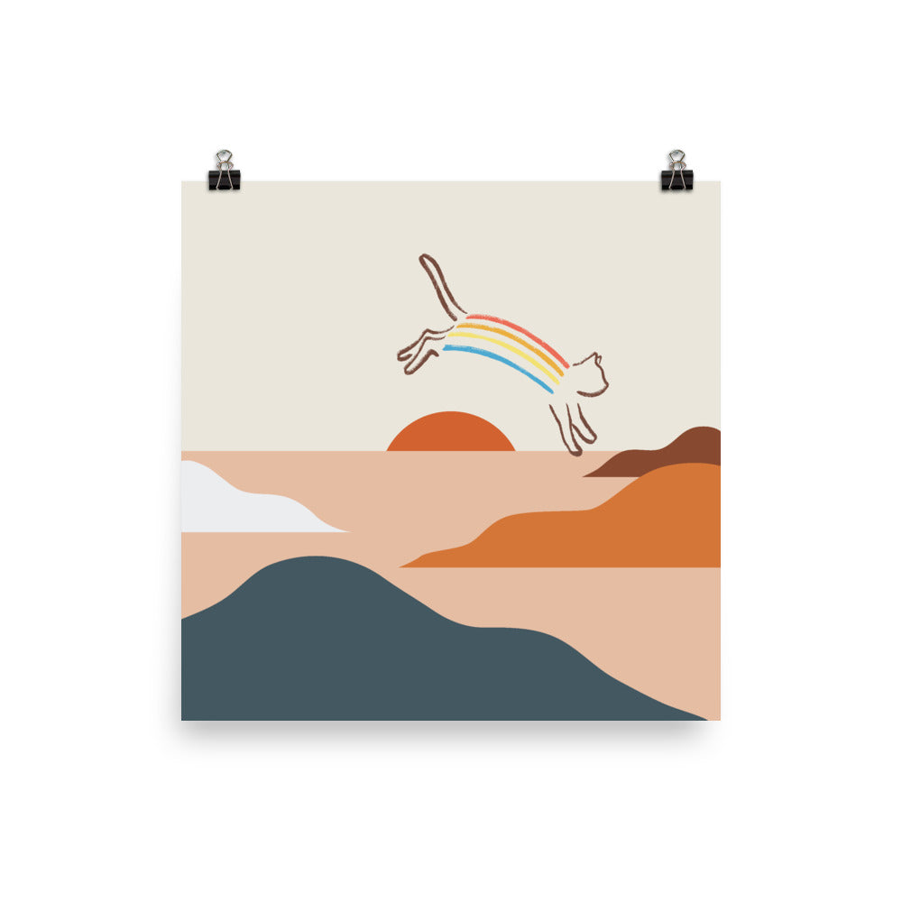 Cat Landscape 31c - Art print