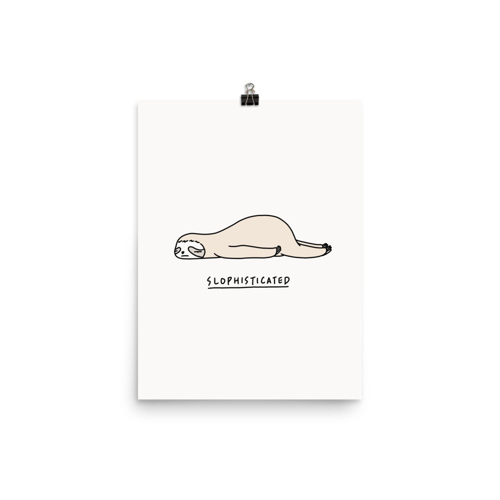 Moody Animals: Sloth - Art print