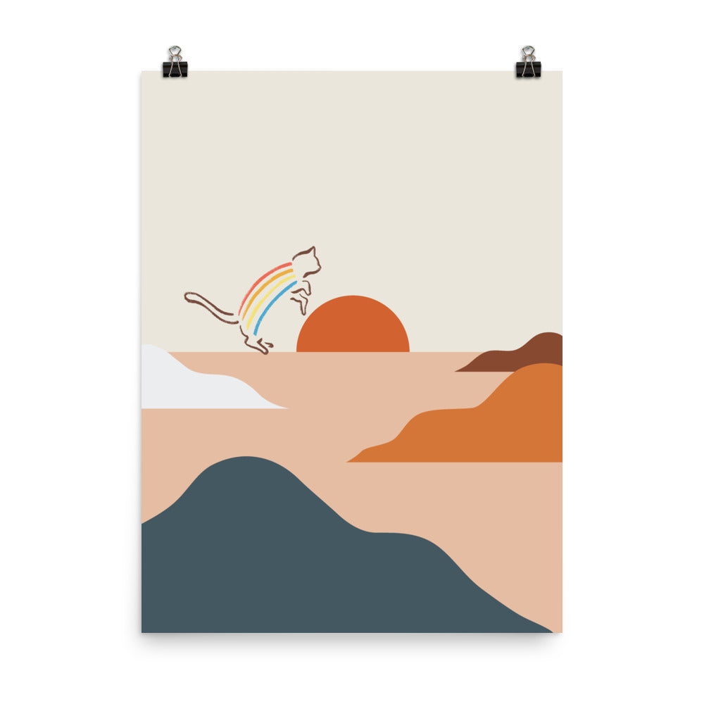 Cat Landscape 31a - Art print