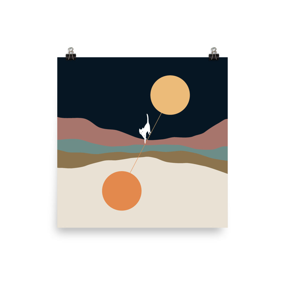 Cat Landscape 56 - Art print