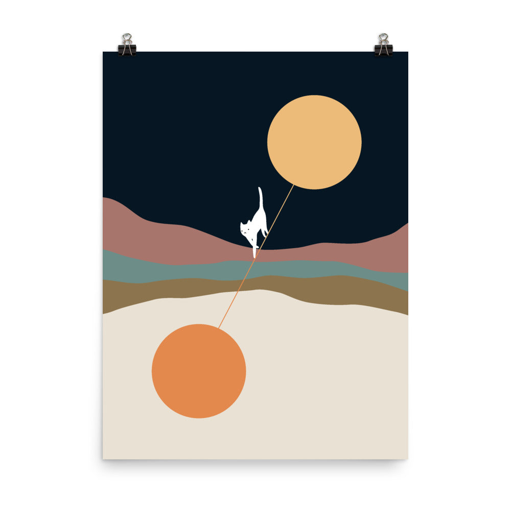 Cat Landscape 56 - Art print