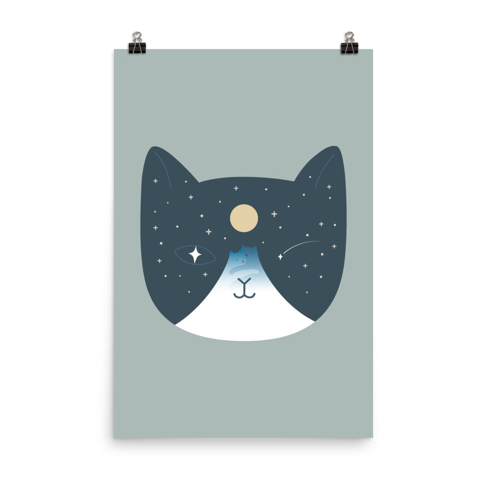 Cat Landscape 100 - Art print