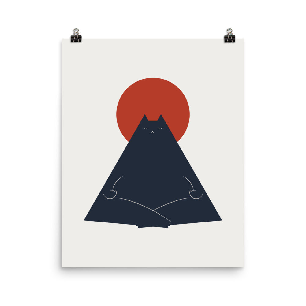 Cat Landscape 63: Meowditation - Art print