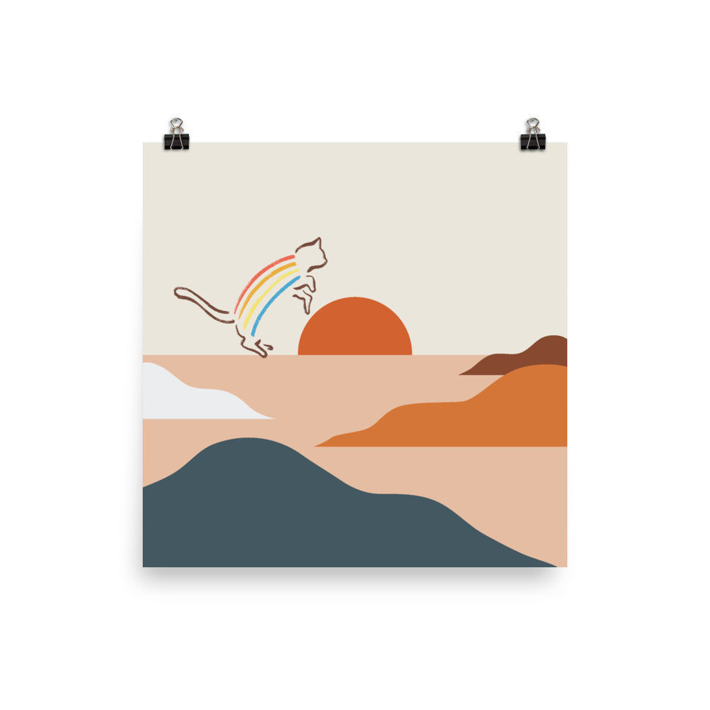 Cat Landscape 31a - Art print