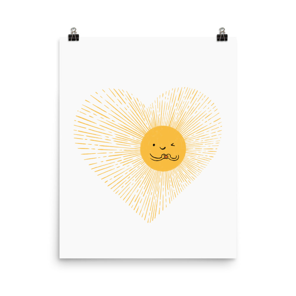 You are the sunshine of my heart - Art print