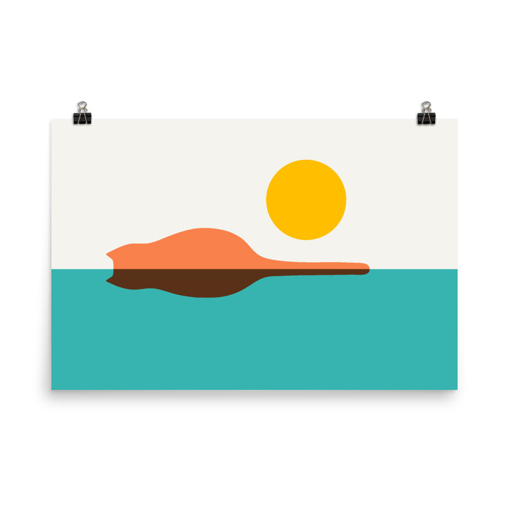 Cat Landscape 2L - Art print