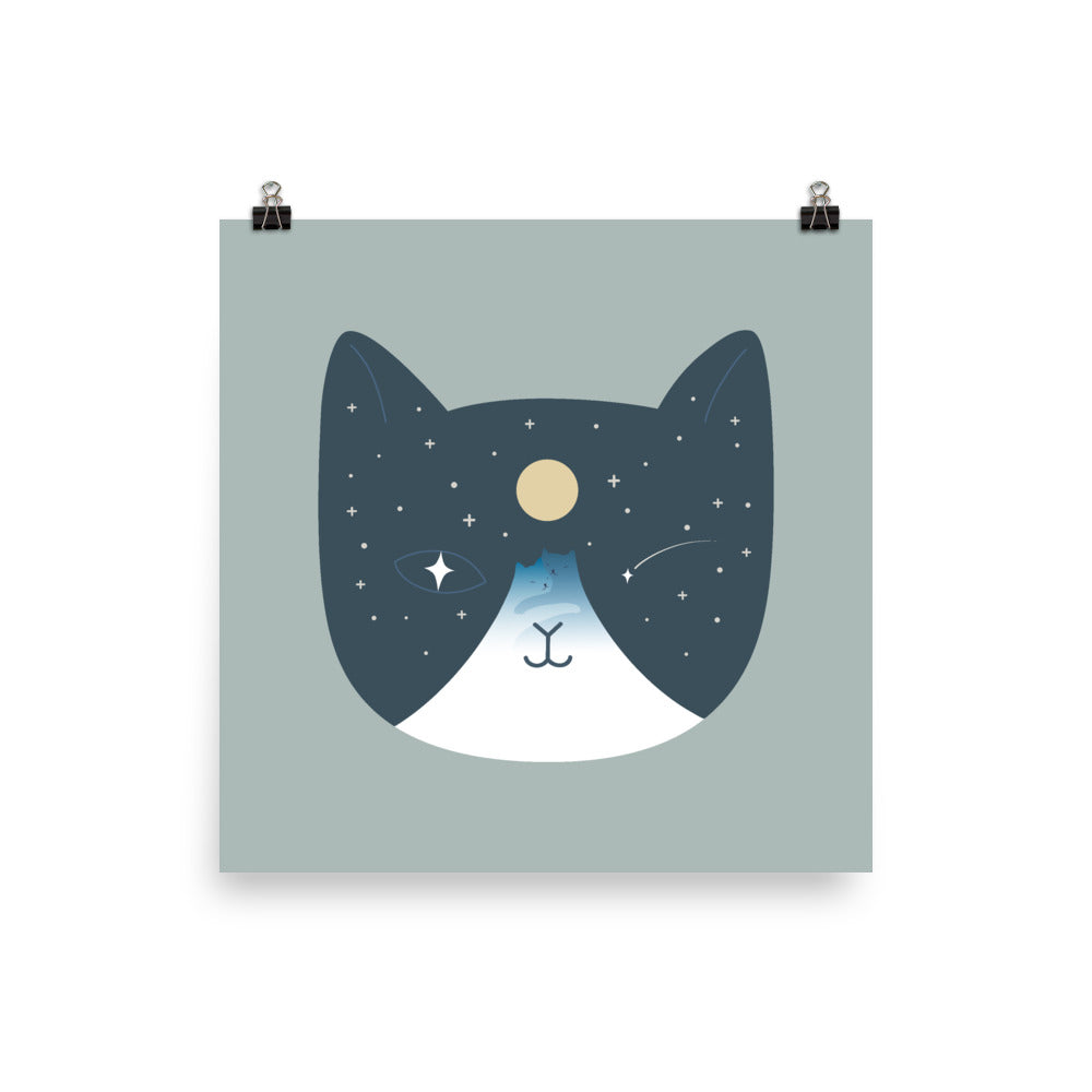 Cat Landscape 100 - Art print