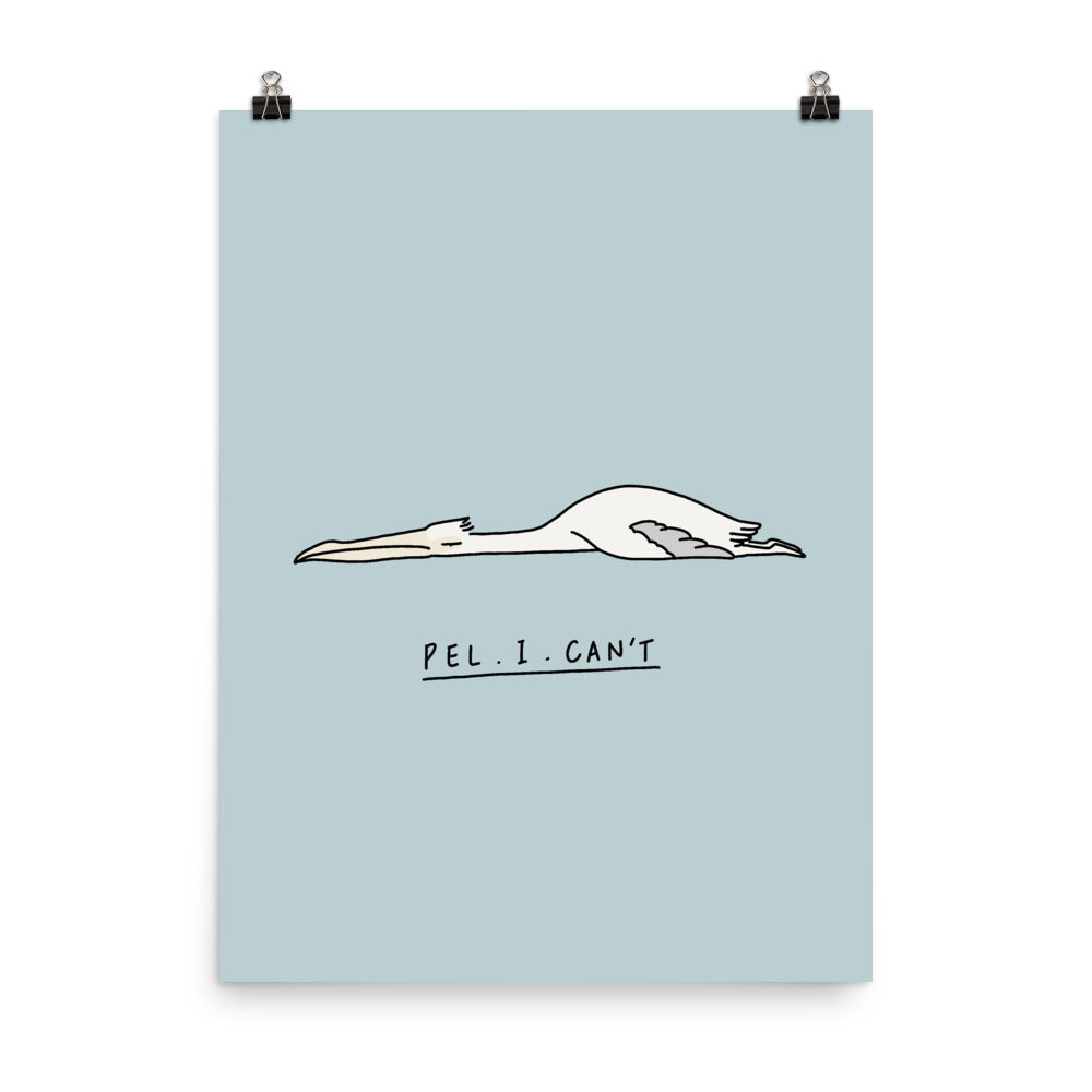 Moody Animals: Pelican - Art print