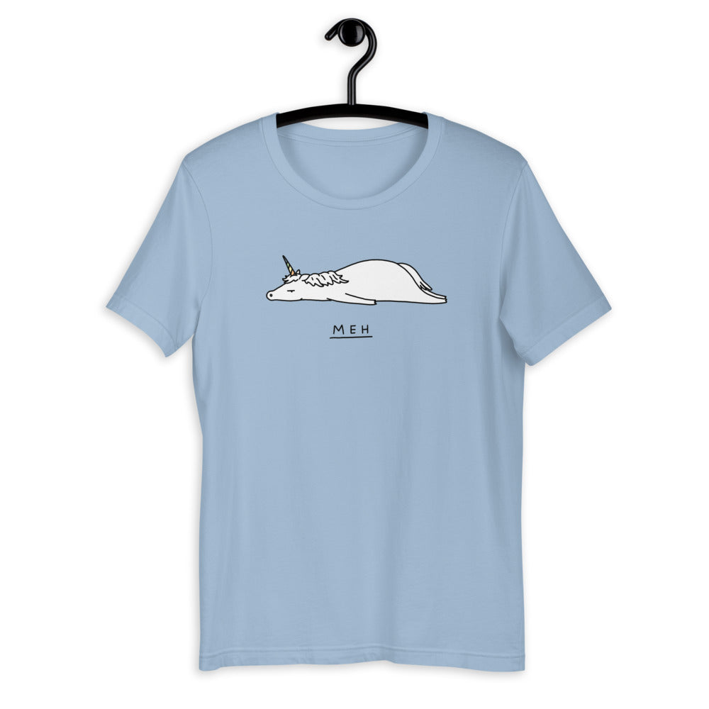 Moody Animals: Unicorn Meh - Unisex T-Shirt