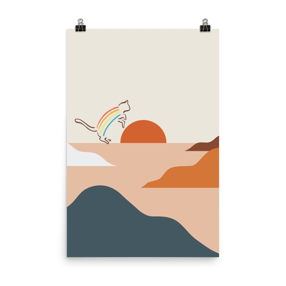 Cat Landscape 31a - Art print