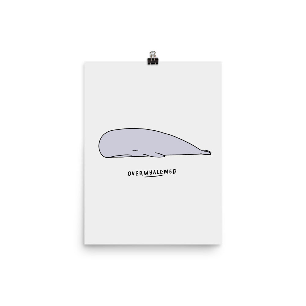 Moody Animals: Whale - Art print