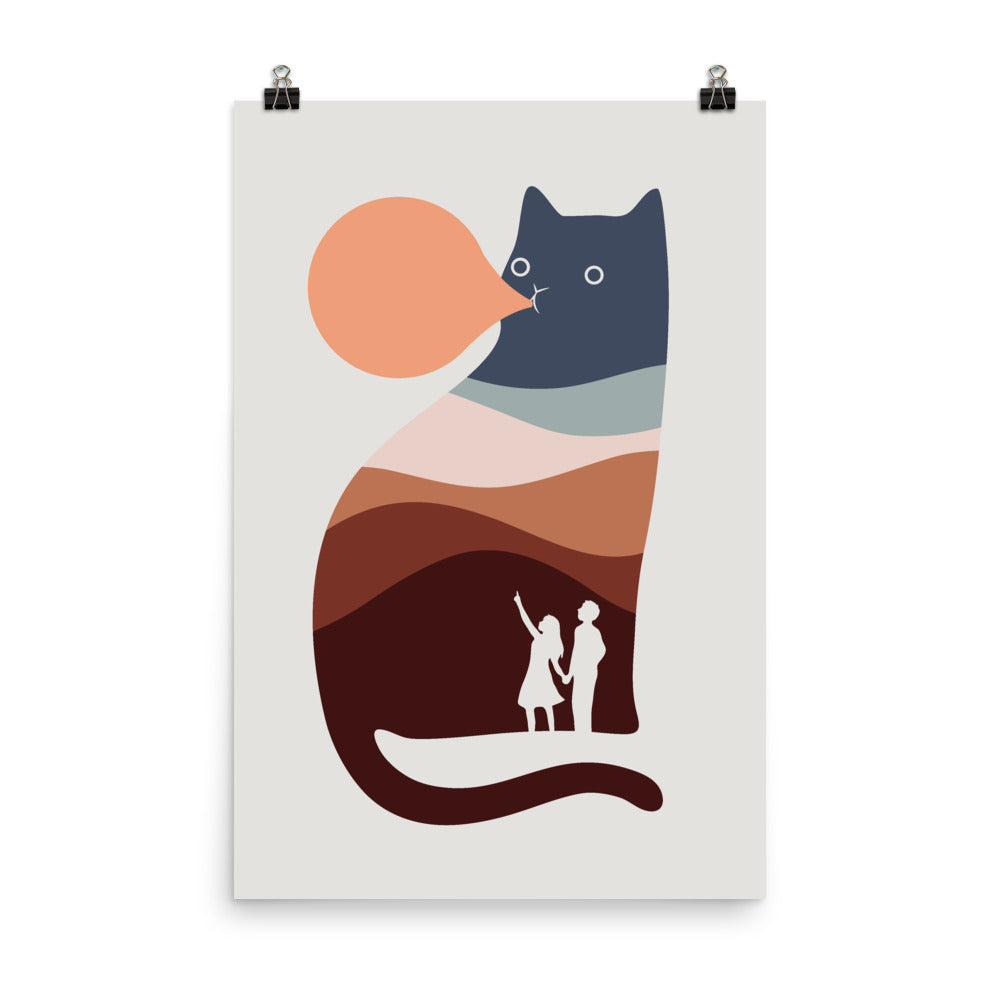 Cat Landscape 35 - Art print