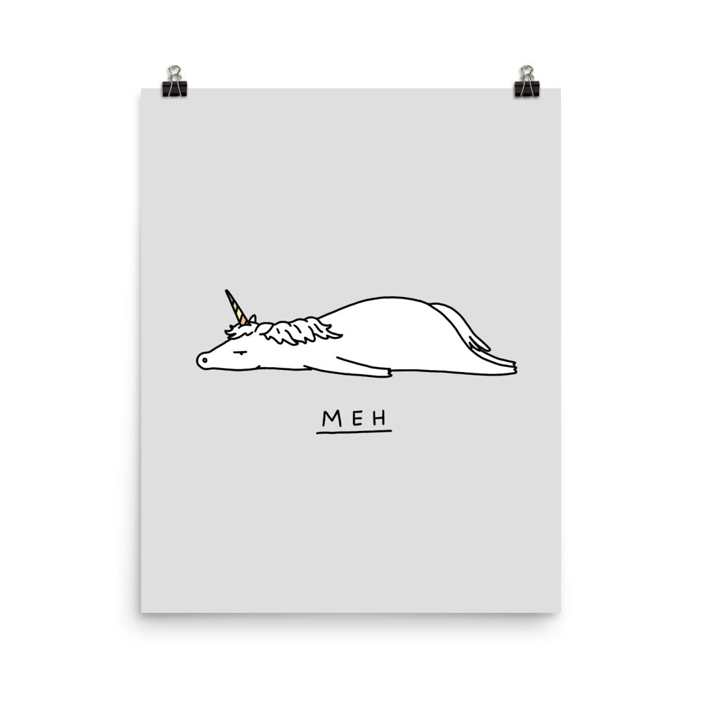 Moody Animals: Unicorn - Art print