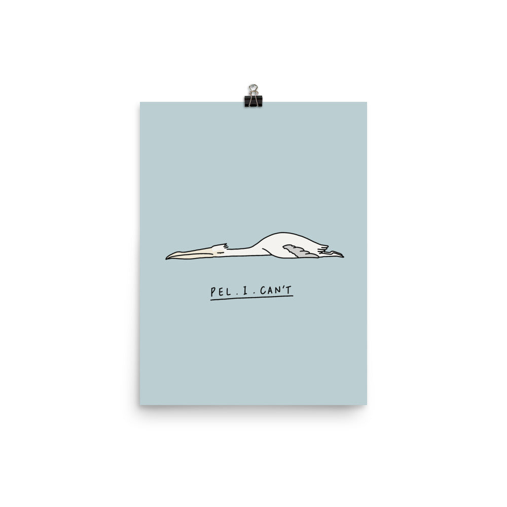 Moody Animals: Pelican - Art print