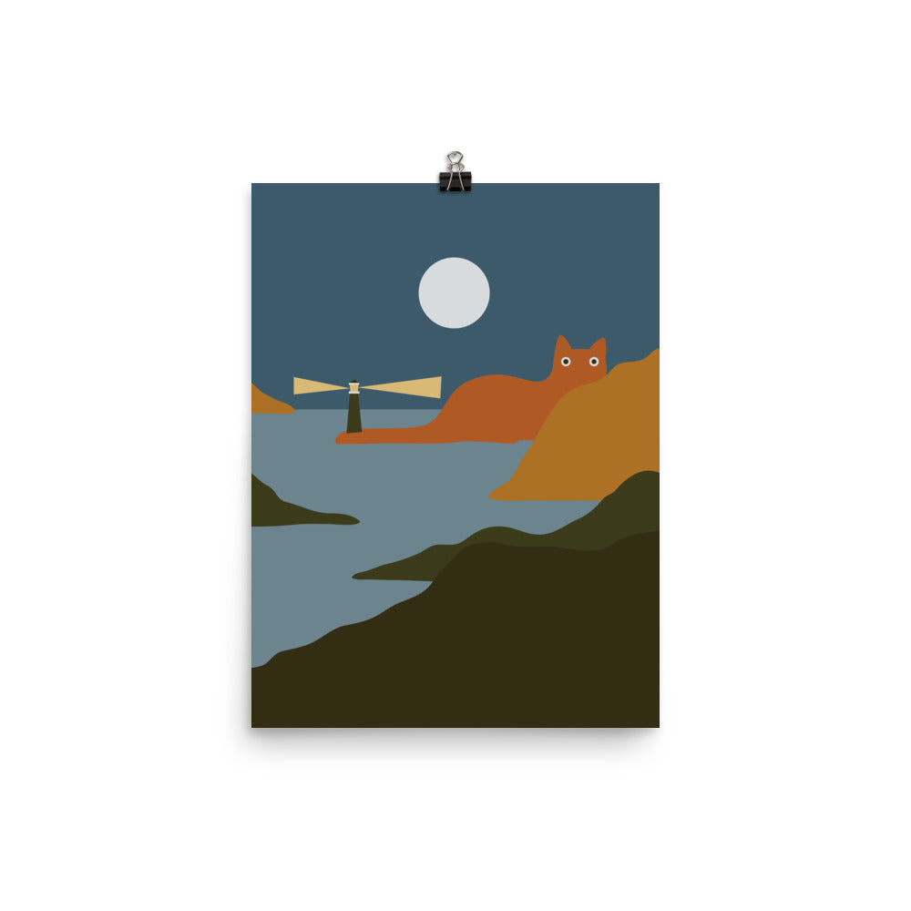 Cat Landscape 20 - Art print