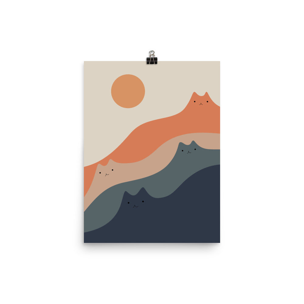 Cat Landscape 90 - Art print