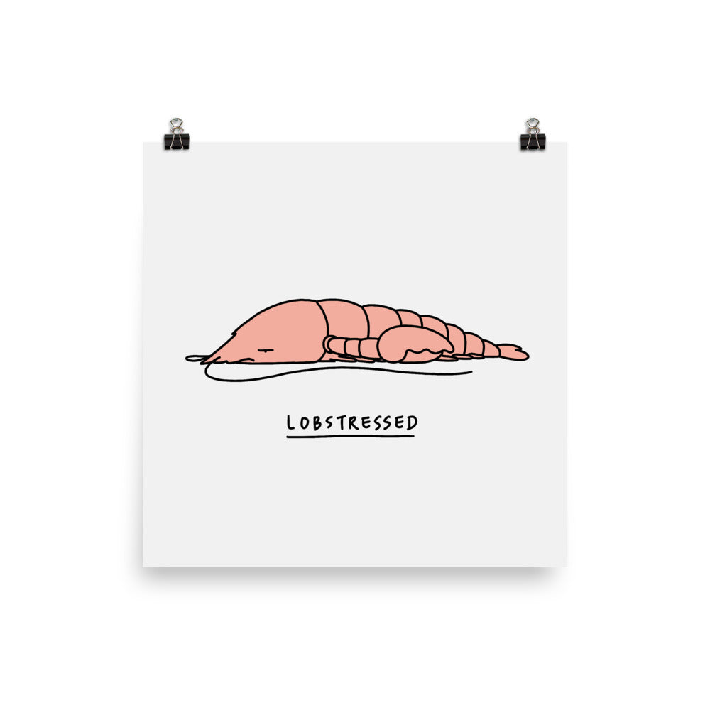 Moody Animals: Lobster - Art print