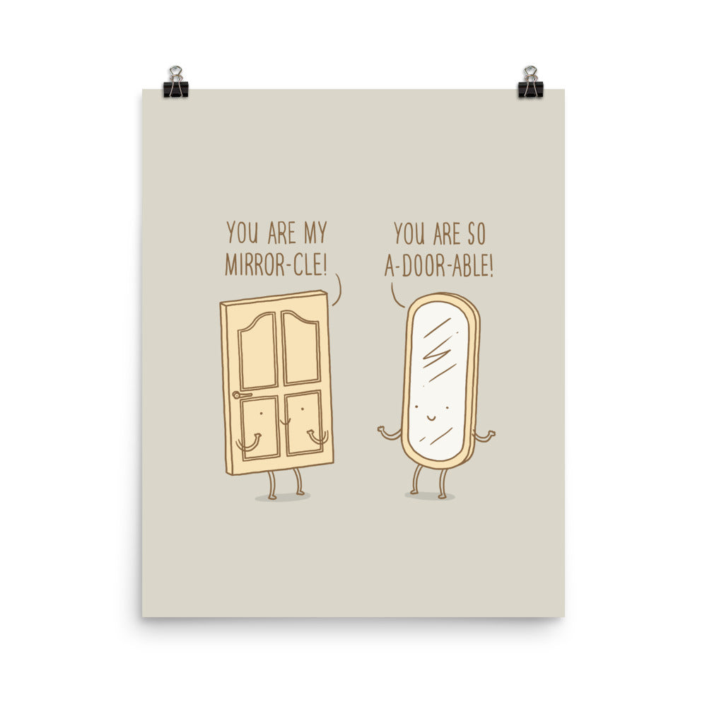 Door and Mirror - Art print